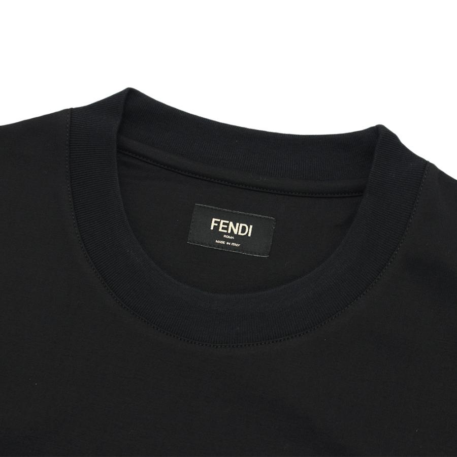 FENDI フェンディ Tシャツ FY1257-APM4-F0QA1 NERO ブラック FENDI フェンディ Tシャツ FY1257-APM4-F0QA1 NERO ブラック