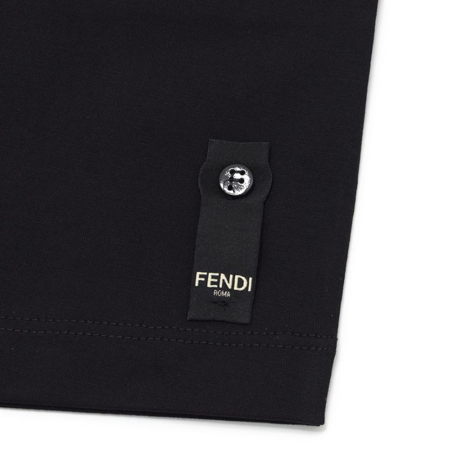 FENDI フェンディ Tシャツ FY1257-APM4-F0QA1 NERO ブラック FENDI フェンディ Tシャツ FY1257-APM4-F0QA1 NERO ブラック