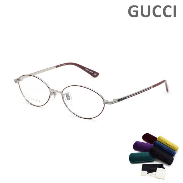 グッチ メガネ 眼鏡 フレーム のみ GG1059OJ-003 バーガンディー/シルバー レディース GUCCI