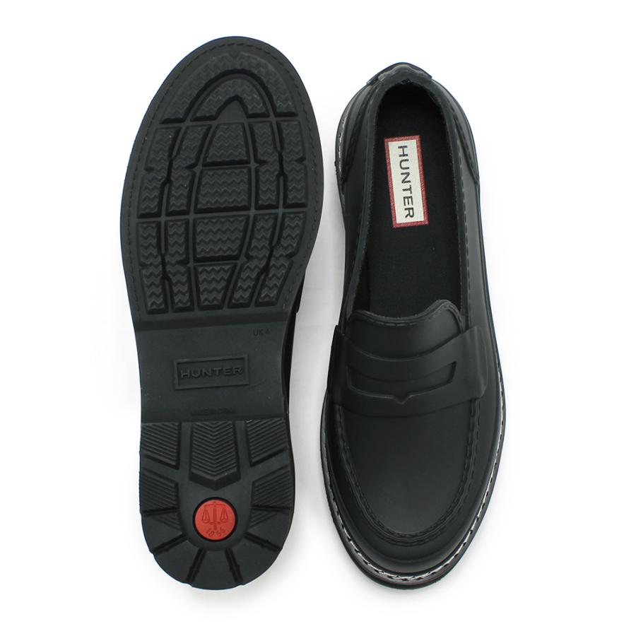 HUNTER（ハンター） ローファー WFF1089RMA-BLK ブラック レディース レインシューズ 靴 防水 : タイムクラブ ...