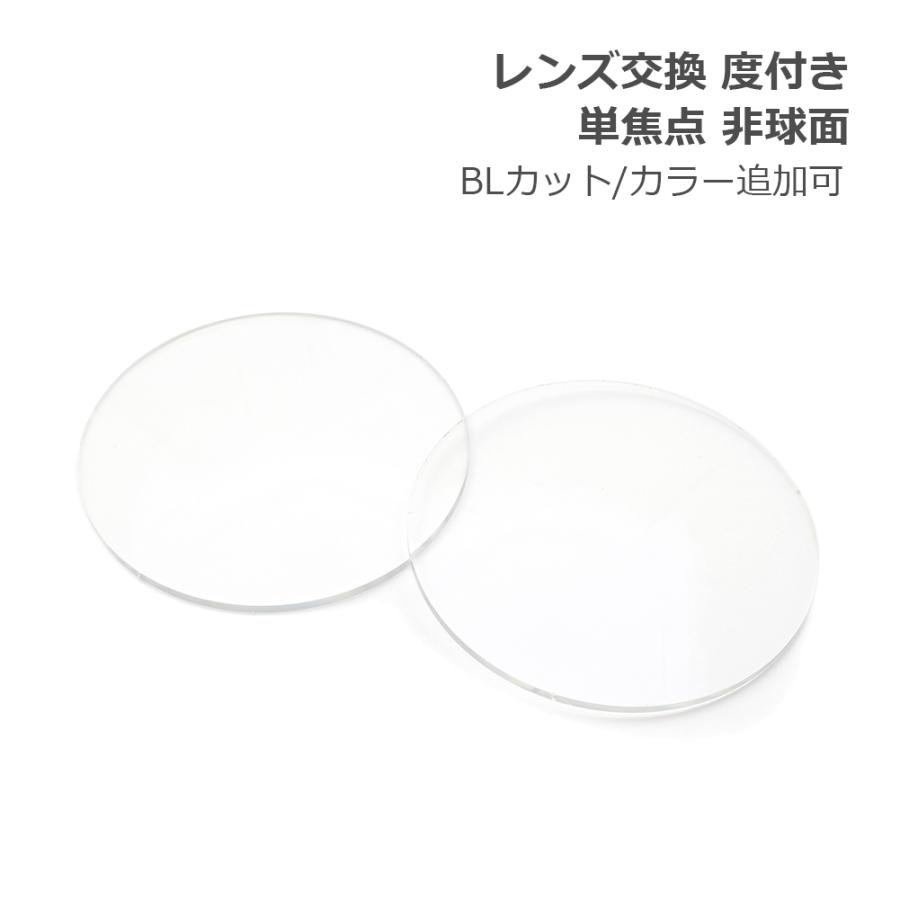 レンズ交換【眼鏡フレームと同時購入の場合のみ対応】度付き 単焦点 非