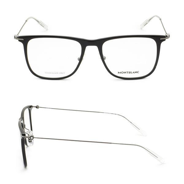国内正規品 モンブラン メガネ 眼鏡 フレーム のみ MB0206O-001 ブラック ノーズパッド メンズ MONTBLANC｜timeclub｜02