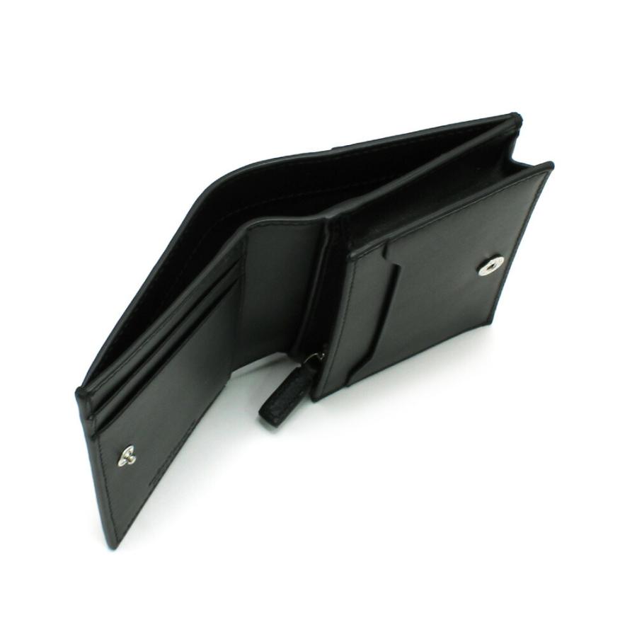 MONTBLANC モンブラン 二つ折り財布 ネイビー 小銭入れなし 箱 MONTBLANC モンブラン 二つ折り財布 ネイビー 小銭入れなし 箱