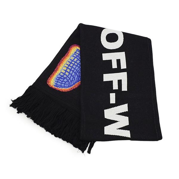 off white（オフホワイト） 在庫処分 マフラー ブラック/マルチ