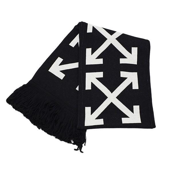 off white（オフホワイト） 在庫処分 マフラー ブラック/マルチ