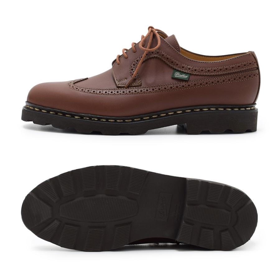 パラブーツ ウイングチップ ブラウン 200715 Paraboot ALBY/MARCHE Marron-lis Chataigne メンズ シューズ 靴 2007-15の画像