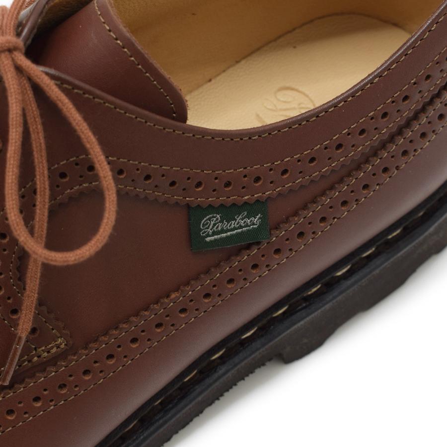 パラブーツ ウイングチップ ブラウン 200715 Paraboot ALBY/MARCHE Marron-lis Chataigne メンズ シューズ 靴 2007-15の画像