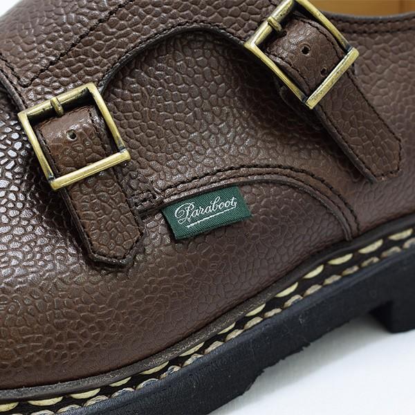 パラブーツ ウィリアム ブラウン 981435 Paraboot WILLIAM NOIRE-GR EBENE メンズ ダブルモンク シューズ 靴 9814-35の画像