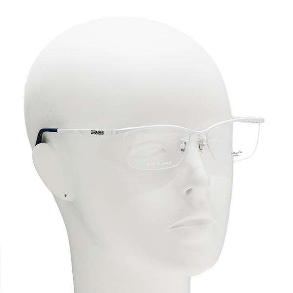 国内正規品 ポリス メガネ 眼鏡 フレーム のみ VPLL52J-0WT5 ホワイト ノーズパッド メンズ｜timeclub｜04