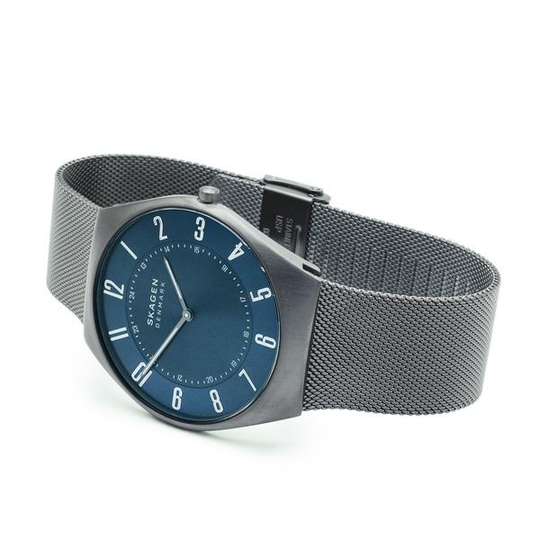 【国内正規品】スカーゲン 腕時計 SKW6829 SKAGEN GRENEN ULTRA SLIM メンズ チャコール メッシュの画像