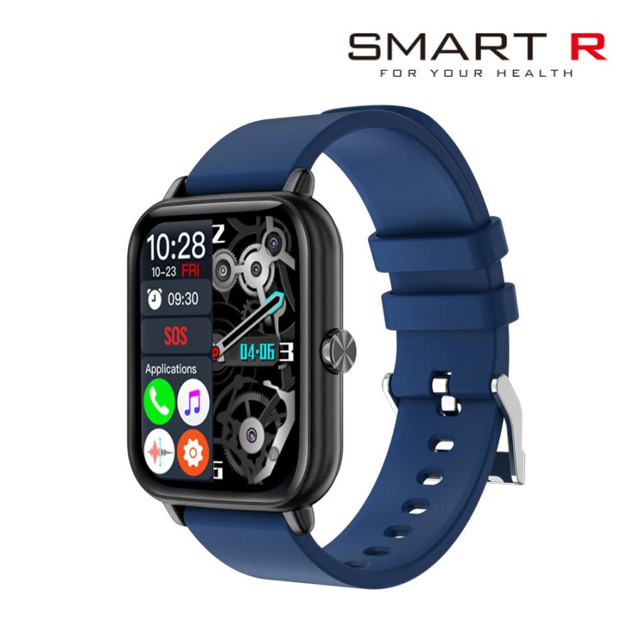 SMART R 国内正規品 スマートウォッチ A80 ネイビー メンズ レディース