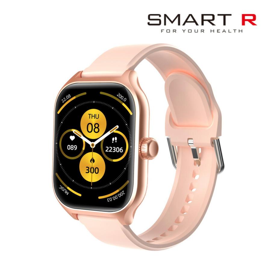 SMART R 国内正規品 スマートウォッチ Y-75 ピンク メンズ レディース