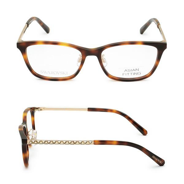 大人気新品  スワロフスキー メガネ 眼鏡 フレーム のみ SK5461-D/V 052 54 ハバナ ノーズパッド レディース