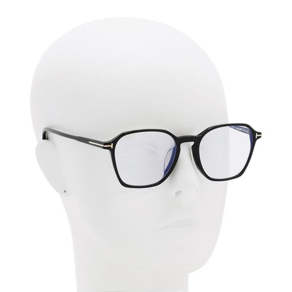 TOM FORD（トムフォード） メガネ 伊達眼鏡 フレーム FT5804-F-B/V-001