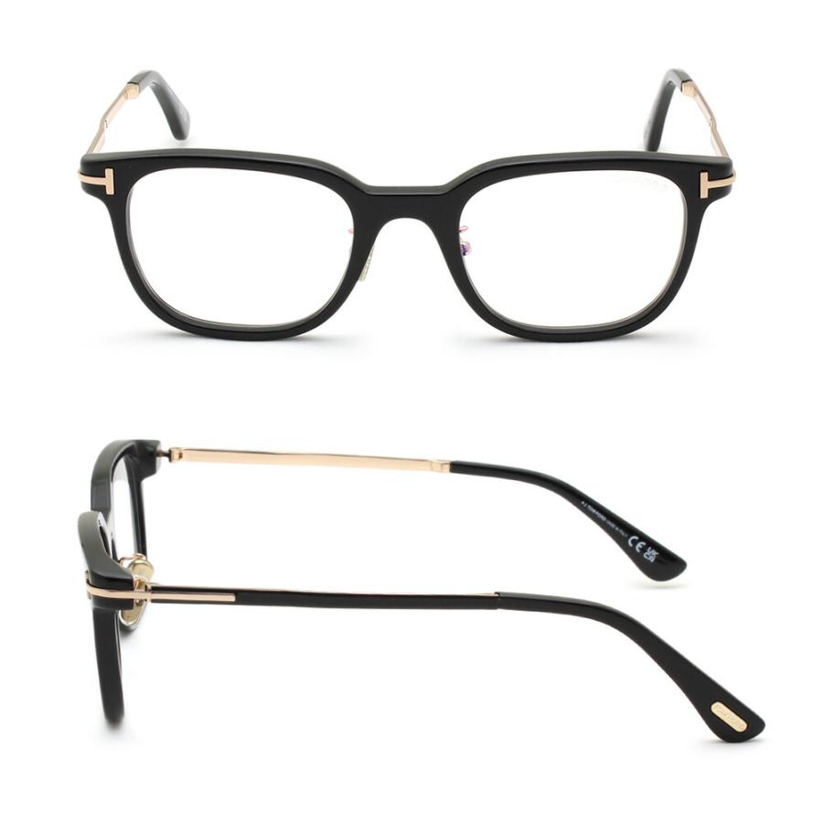 美品 付属品完備 TOM FORD TF6022-D-B 度なし ブラック TOM FORD トムフォード メガネ TF6022-D-B 063 52サイズ (在庫