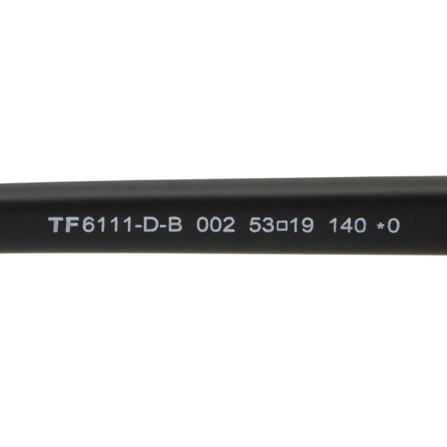 トムフォード メガネ 眼鏡 フレーム FT6111-D-B/V 002 53 TOM FORD メンズ レディース 正規品 ノーズパッド TF6111-D-B_4