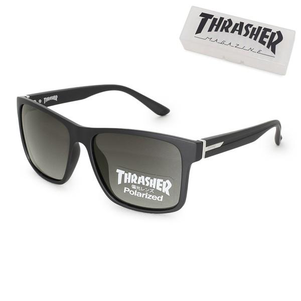 国内正規品 THRASHER スラッシャー サングラス GAIL ゲイル 1023-BK-SHP メンズ レディース UVカット 偏光レンズ｜timeclub