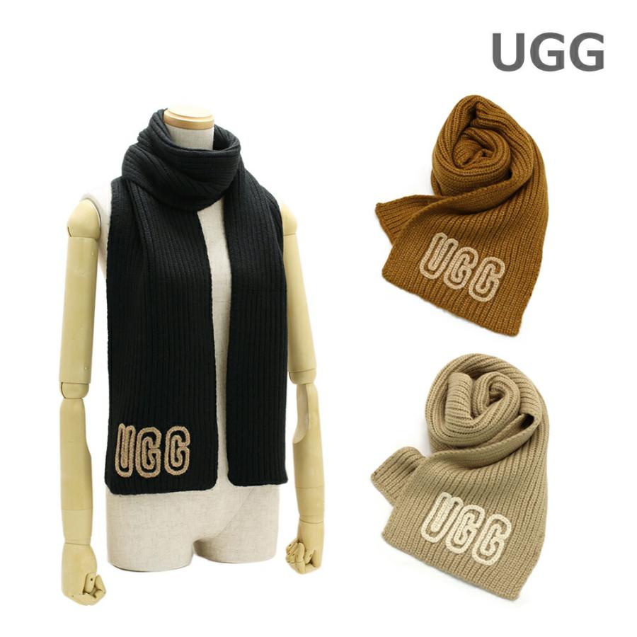 UGG（アグ） マフラー W Chunky Crafted Rib Scarf 102787 ブラック
