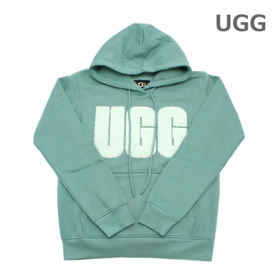 UGG パーカー Rey Fuzzy Logo Hoodie スウェット UGG（アグ） パーカー Rey Fuzzy Logo Hoodie 1121385 DEE グリーン