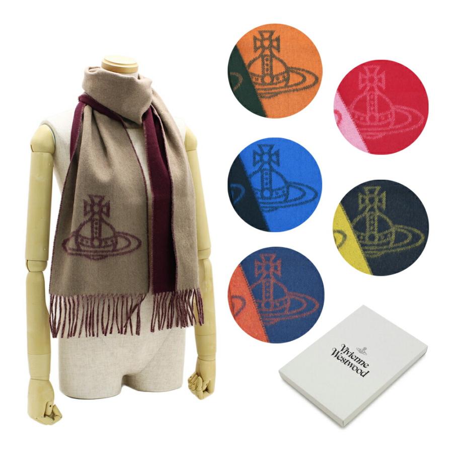 Vivienne Westwood BIG ORBリバーシブルマフラー Vivienne Westwood（ヴィヴィアンウエストウッド） マフラー 81030006
