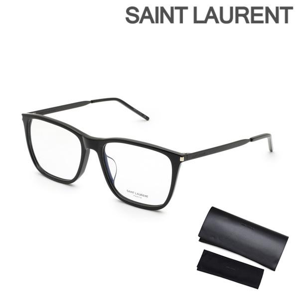 素晴らしい価格 フレーム 眼鏡 メガネ サンローラン のみ LAURENT SAINT メンズ アジアンフィット ブラック 007 345/F SL 伊達メガネ