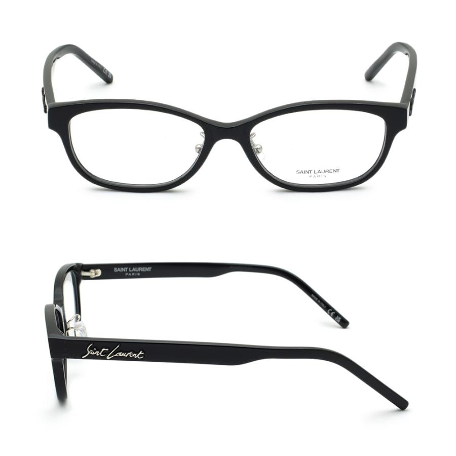 サンローラン メガネ 眼鏡 フレーム のみ SL 629/J 001 ブラック ノーズパッド メンズ レディース ユニセックス SAINT LAURENT｜timeclub｜02