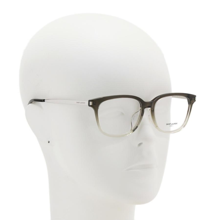 サンローラン メガネ フレーム グレー／シルバー SL 648/F-004 SAINT LAURENT 国内正規品 サンローラン メガネ 眼鏡 フレーム