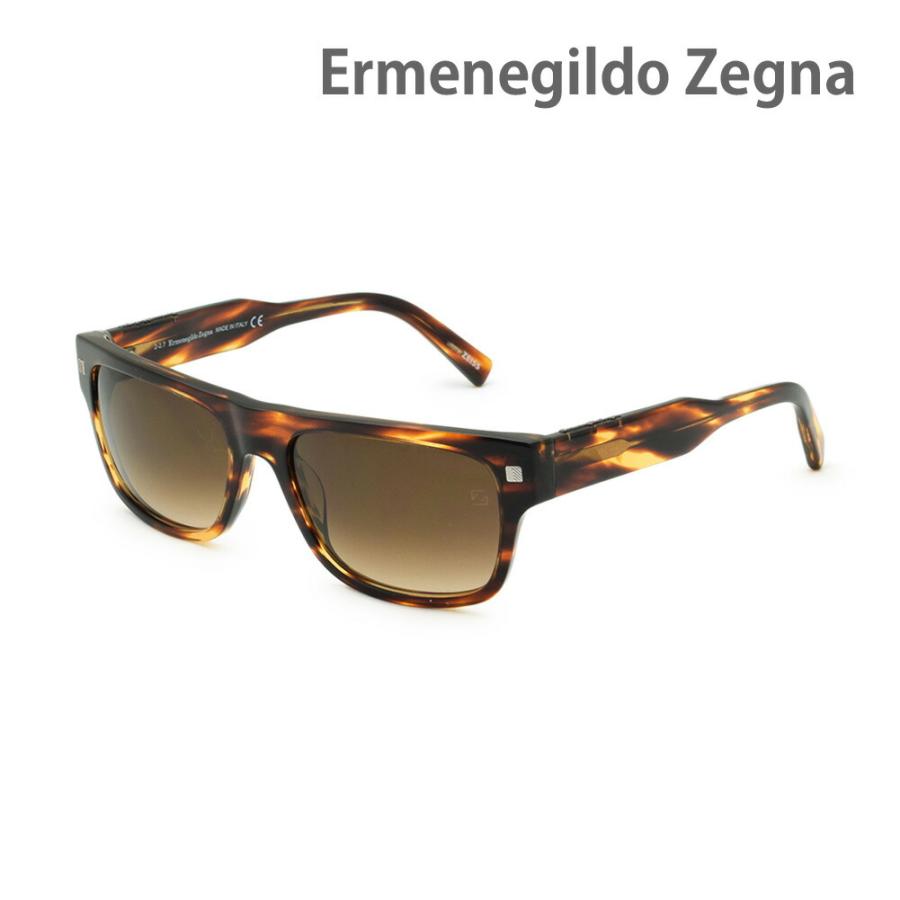 Ermenegildo Zegna ブラウン サングラス ZEGNA エルメネジルド・ゼニア サングラス EZ0088/S-47F