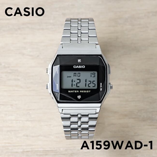 10年保証 CASIO カシオ スタンダード A159WAD-1 ラッピング無料 腕時計 時計 ブランド メンズ レディース カ キッズ チプカシ デジタル 子供 女の子 男の子 日付 チープカシオ 格安
