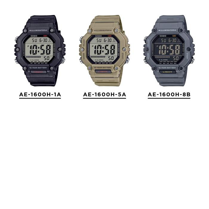 CASIO STANDARD MEN カシオ AE-1600H 腕時計 時計 ブランド メンズ レディース チープカシオ チプカシ デジタル 防水 日本未発売 ギフト プレゼントの画像