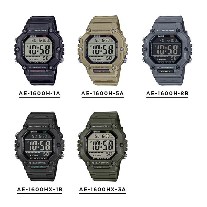 スタンダード デジタル CASIO STANDARD MEN カシオ AE-1600H 腕時計