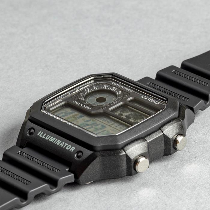 並行輸入品 10年保証 CASIO STANDARD カシオ スタンダード AE-1200WH-1A 腕時計 時計 ブランド メンズ レディース  チープカシオ チプカシ デジタル 日付 防水