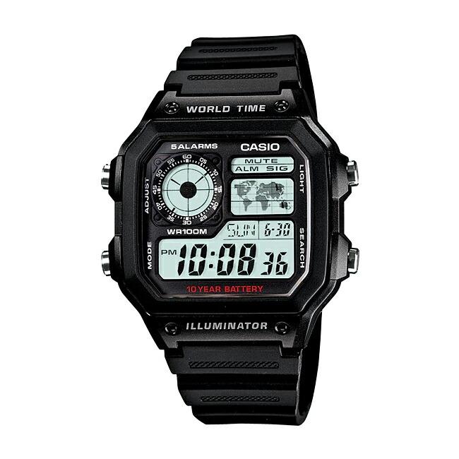 並行輸入品 10年保証 CASIO STANDARD カシオ スタンダード AE-1200WH-1A 腕時計 時計 ブランド メンズ レディース  チープカシオ チプカシ デジタル 日付 防水