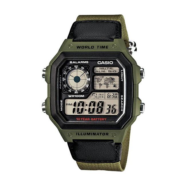 CASIO STANDARD カシオ AE-1200WHB-3B 腕時計 時計 ブランド メンズ レディース チープカシオ チプカシ デジタル 日本未発売 ギフト プレゼントの画像