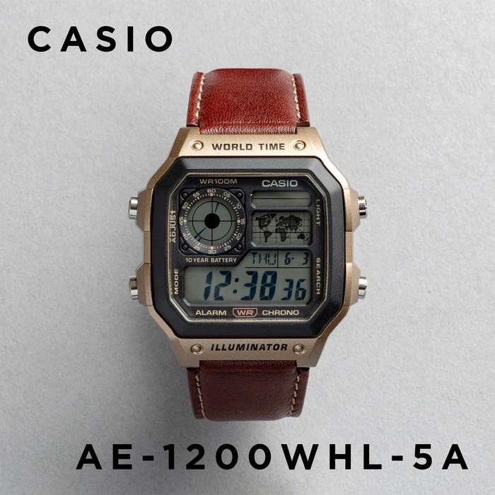 【CASIO】 カシオ AE-1200WHL-5A 　新品未使用 AE1200WH-5AV | Illuminator Black and Brown Digital Watch | CASIO