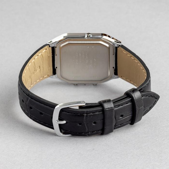 CASIO STANDARD MEN カシオ AQ-230EL 腕時計 時計 ブランド メンズ レディース チープカシオ チプカシ アナデジ 日付 レザー 皮ベルト 角型 ギフト プレゼントの画像