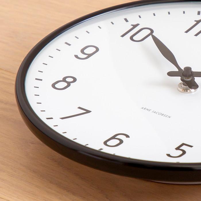 ARNE JACOBSEN WALL CLOCK STATION アルネ ヤコブセン ウォール クロック ステーション 290MM 掛け時計 ...