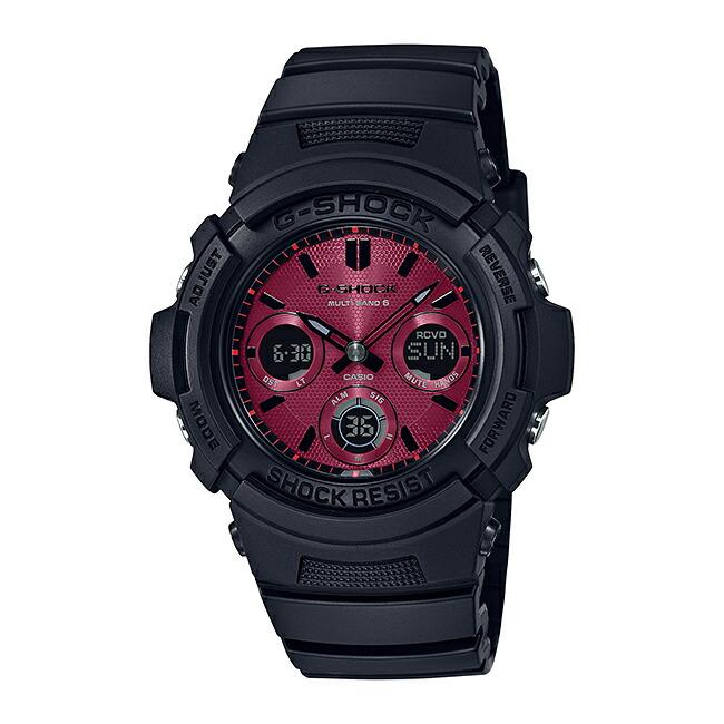 Casio G Shock カシオ Gショック Awg M100sar 1ajf 腕時計 メンズ キッズ 子供 男の子 アナデジ 電波 ソーラー ソーラー電波時計 防水 ブラック 黒 レッド 赤 Awgm100sar 1aj Time Lovers 通販 Yahoo ショッピング