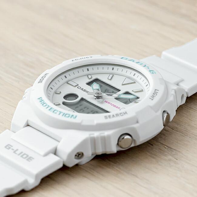 10年保証 Casio Baby G カシオ ベビーg Gライド Bax 100 7a 腕時計 時計 ブランド レディース キッズ 子供 女の子 アナデジ 日付 カレンダー 防水 ホワイト 白 Bax100 7a Time Lovers 通販 Yahoo ショッピング