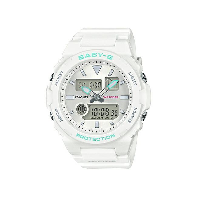 10年保証 Casio Baby G カシオ ベビーg Gライド Bax 100 7a 腕時計 時計 ブランド レディース キッズ 子供 女の子 アナデジ 日付 カレンダー 防水 ホワイト 白 Bax100 7a Time Lovers 通販 Yahoo ショッピング