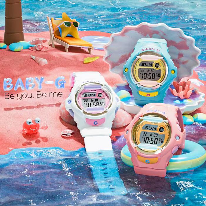 並行輸入品 10年保証 CASIO BABY-G カシオ ベビーG BG-169PB-4 腕時計 時計 ブランド レディース キッズ 子供 女の子 デジタル 日付 防水 ピンク かわいい｜timelovers｜03