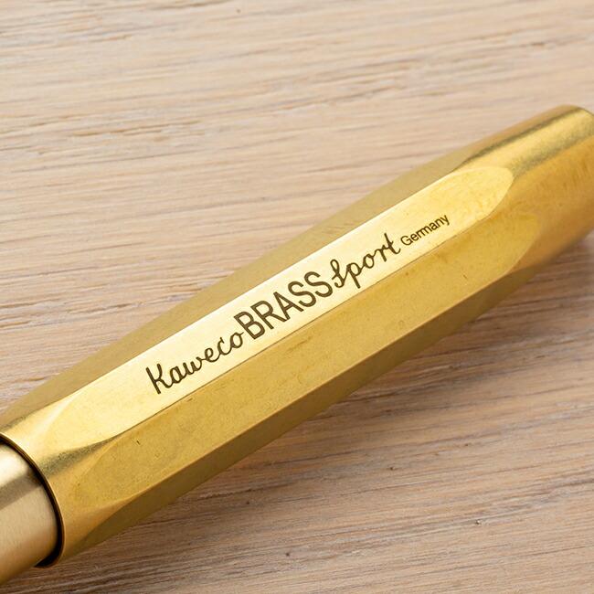 並行輸入品 KAWECO BRASS SPORT FOUNTAIN PEN カヴェコ ブラススポーツ 万年筆 極細 細 EF F 筆記用具 文房具 ブランド ゴールド 金 真鍮 ギフト プレゼント｜timelovers｜03