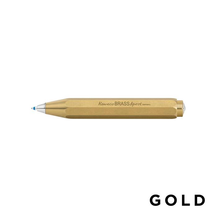 BRASS SPORT KAWECO BALLPEN GOLD カヴェコ ブラススポーツ ボールペン
