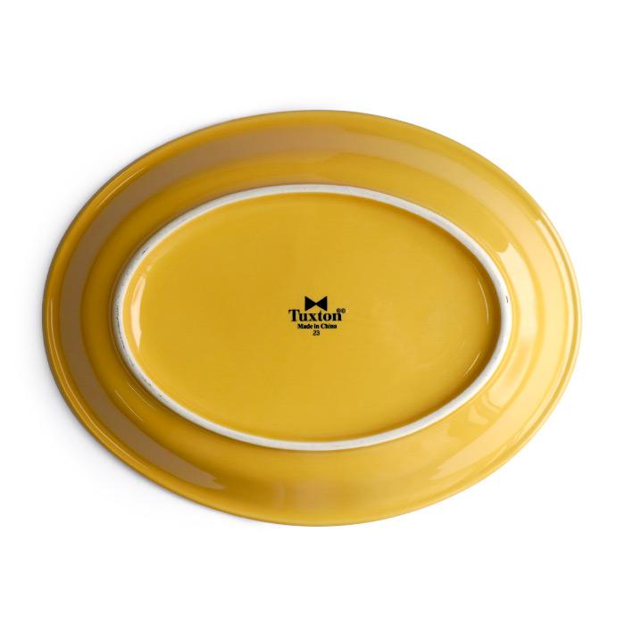 マイセン　bフォーム　黄色　箱有り　プレート　お皿　 ディスプレイプレート TUXTON CONCENTRIX OVAL PLATE タクストン コンセントリクス オーバル