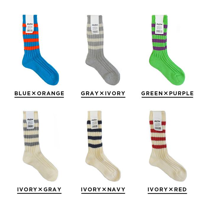 レッグウェア soloist decka heavyweight ribbed socks decka Quality socks（デカクオリティソックス） DECKA HEAVYWEIGHT