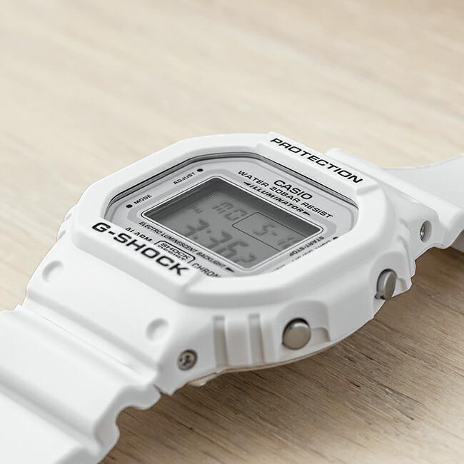 並行輸入品 10年保証 CASIO G-SHOCK カシオ Gショック DW-5600MW-7 腕時計 時計 ブランド メンズ 男の子 デジタル 日付 カレンダー 防水 ホワイト 白｜timelovers｜02