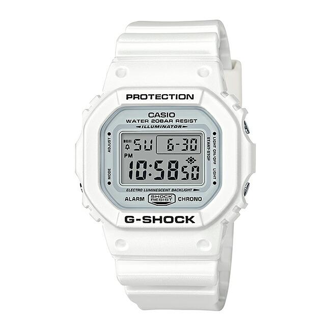 並行輸入品 10年保証 CASIO G-SHOCK カシオ Gショック DW-5600MW-7 腕時計 時計 ブランド メンズ 男の子 デジタル 日付 カレンダー 防水 ホワイト 白｜timelovers｜05