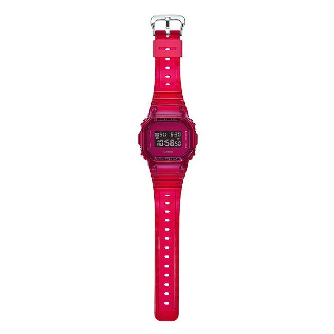 Casio G Shock カシオ Gショック Dw 5600sb 4jf 腕時計 時計 ブランド メンズ キッズ 子供 男の子 デジタル 防水 レッド 赤 スケルトン Dw5600sb 4jf Time Lovers 通販 Yahoo ショッピング