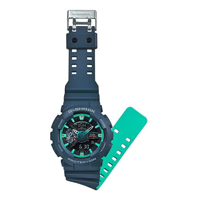 Casio G Shock カシオ Gショック Ga 110cc 2ajf 腕時計 メンズ キッズ 子供 男の子 アナデジ 防水 ネイビー ブラック 黒 Ga110cc 2ajf Time Lovers 通販 Yahoo ショッピング