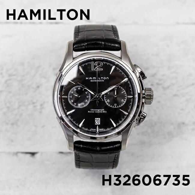 Hamilton ハミルトン ジャズマスター オート クロノ H 腕時計 時計 ブランド メンズ クロノグラフ アナログ ブラック 黒 シルバー レザー 革ベルト H Time Lovers 通販 Yahoo ショッピング